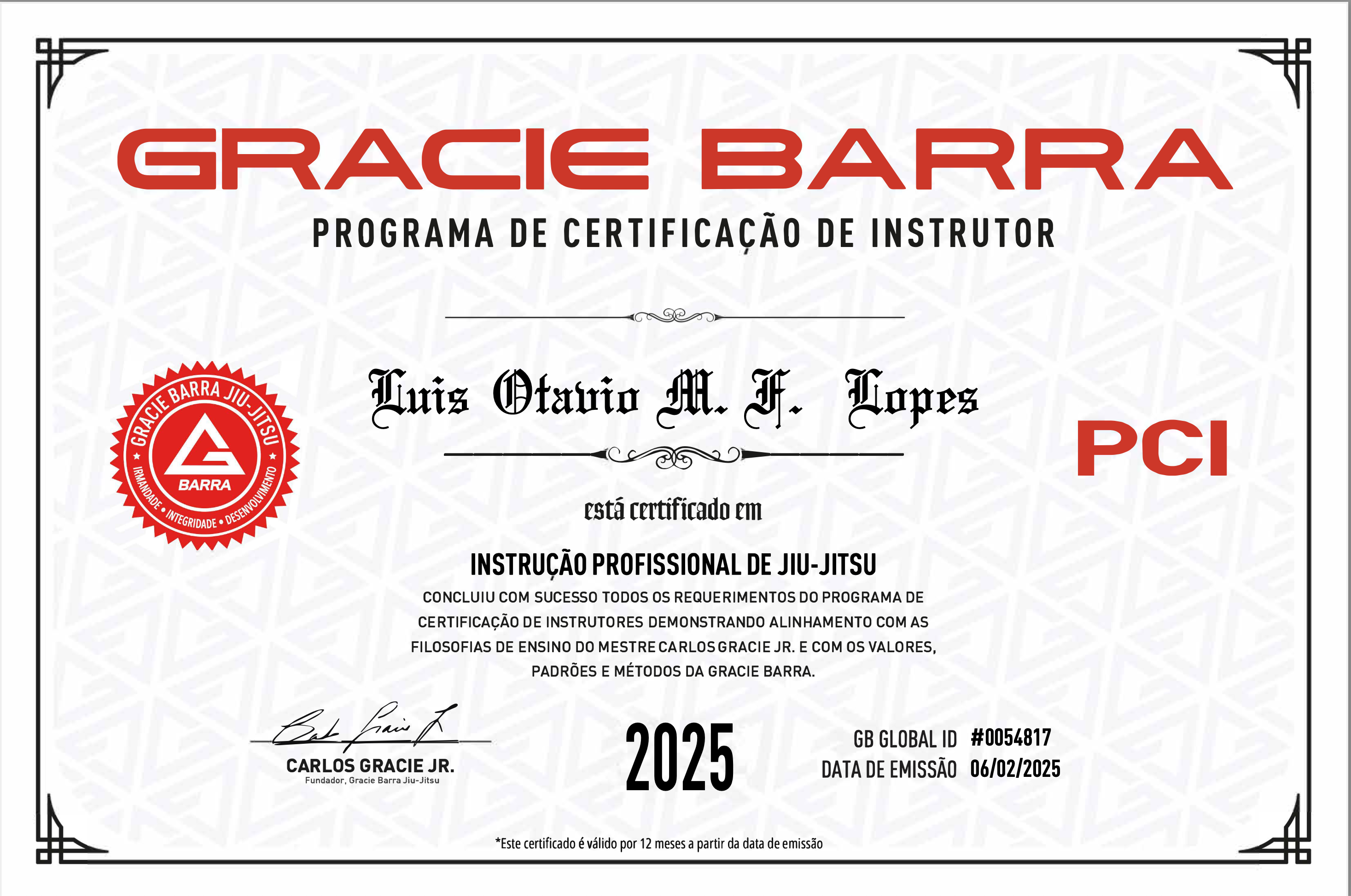 Certificação de Instrutor GB